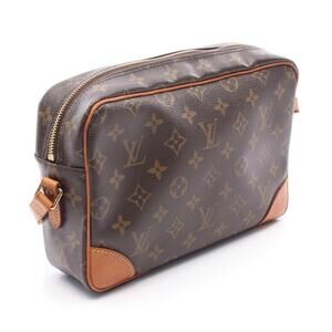 Louis Vuitton Bag Monogram Shoulder Trocadero Brown Canvas Leather